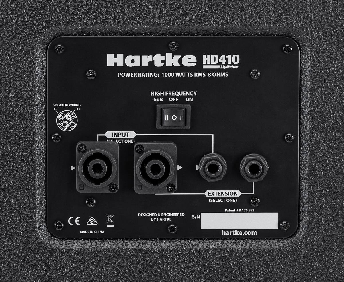 Hartke HyDrive HD410 basskabinett med forsterker